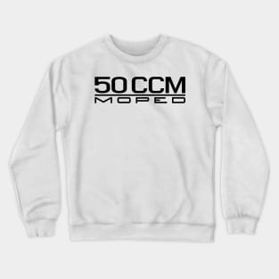 50cc Moped Emblem (Black) Crewneck Sweatshirt